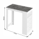Barový stůl FERBL, bílá/beton