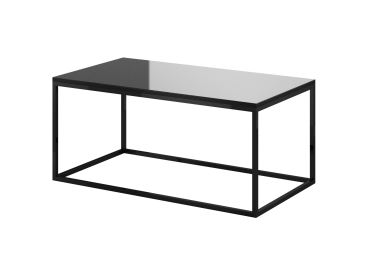 DEJEON konferenční stolek, černá/černé sklo