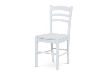 Dřevěná jídelní židle CALIDRIS, bílá 