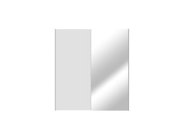 Dvoudvéřová skříň YENGE se zrcadlem, bílá, 5 let záruka