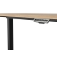 Elektricky polohovatelný psací stůl BELLARMINO 140x70 cm, dub artisan