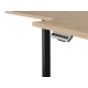 Elektricky polohovatelný psací stůl BELLARMINO 160x90 cm, pravý, dub artisan