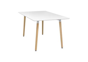 Jídelní stůl FARUK 140x90 cm, bílý