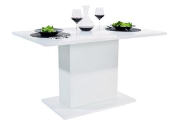 Jídelní stůl LAGORIX 1, bílý lesk