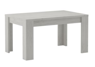 Jídelní stůl rozkládací GIROLAMO 120x80, jasan bílý 
