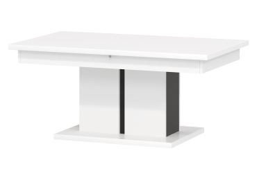 Konferenční stolek SIGOURNEY, bílá/černá