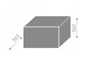 SHAULA, skříňka horní W6B 60, korpus: grey, barva: white