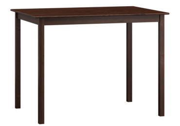 Stůl DASHEN 1, 110 x 60 cm, masiv borovice, moření ořech
