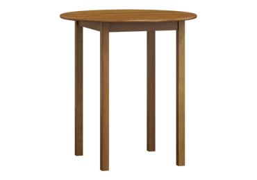 Stůl DASHEN 3, průměr 120 cm, masiv borovice, moření dub