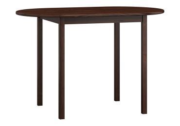 Stůl DASHEN 4, oválný 150x80, masiv borovice, moření: ořech