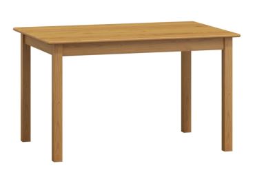 Stůl DASHEN 8, 120/155 x 75 cm, masiv borovice, moření olše