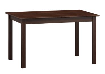 Stůl DASHEN 8, 120/170 x 80 cm, masiv borovice, moření ořech