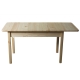 Stůl DASHEN 8, 140/175 x 80 cm, masiv borovice, moření dub